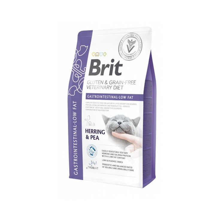Brit Veterinary Diets GF cat Gastrointestinal -Low fat 2 kg
